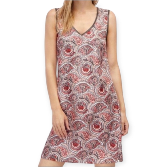 Massimo Dutti Women's Paisley Dress 100% Silk size 10 - Picture 1 of 8